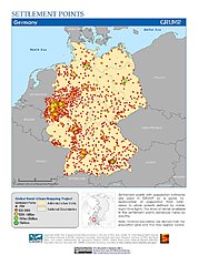 Map: Settlement Points: Germany