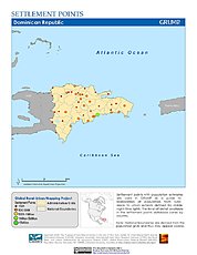 Map: Settlement Points: Dominican Republic
