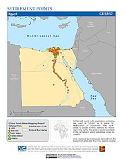Map: Settlement Points: Egypt