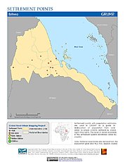 Map: Settlement Points: Eritrea