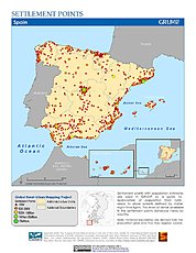 Map: Settlement Points: Spain