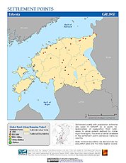 Map: Settlement Points: Estonia