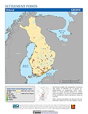 Map: Settlement Points: Finland