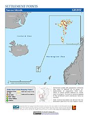Map: Settlement Points: Faeroe Islands