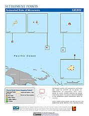 Map: Settlement Points: Micronesia