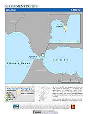Map: Settlement Points: Gibraltar