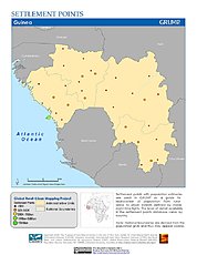 Map: Settlement Points: Guinea
