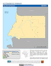 Map: Settlement Points: Equatorial Guinea