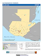 Map: Settlement Points: Guatemala
