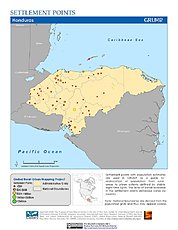 Map: Settlement Points: Honduras