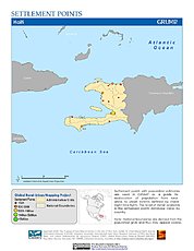 Map: Settlement Points: Haiti