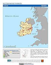 Map: Settlement Points: Ireland