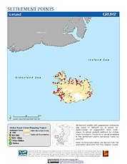 Map: Settlement Points: Iceland