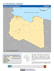 Map: Settlement Points: Libya