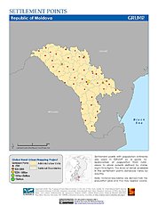 Map: Settlement Points: Moldova