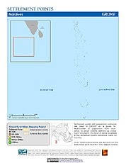 Map: Settlement Points: Maldives