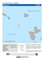 Map: Settlement Points: Montserrat