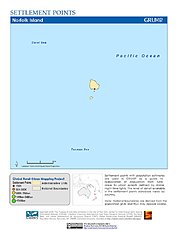 Map: Settlement Points: Norfolk Island