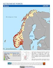 Map: Settlement Points: Norway