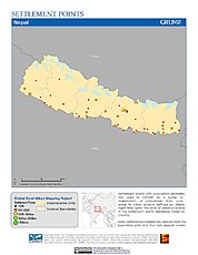 Map: Settlement Points: Nepal