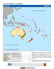Map: Settlement Points: Oceania