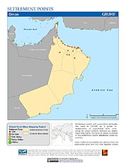 Map: Settlement Points: Oman