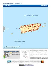 Map: Settlement Points: Puerto Rico