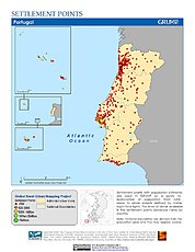 Map: Settlement Points: Portugal