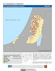 Map: Settlement Points: Occupied Palestinian Territory
