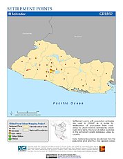 Map: Settlement Points: El Salvador