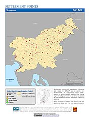 Map: Settlement Points: Slovenia