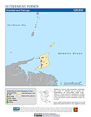 Map: Settlement Points: Trinidad & Tobago