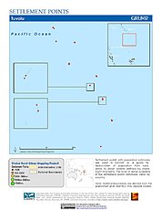 Map: Settlement Points: Tuvalu