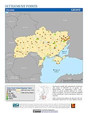 Map: Settlement Points: Ukraine