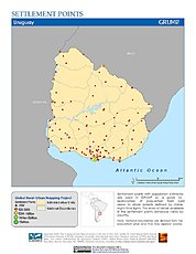 Map: Settlement Points: Uruguay