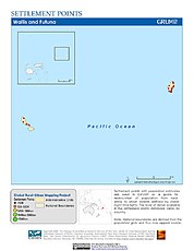 Map: Settlement Points: Wallis & Futuna Islands