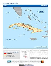 Map: Urban Extents: Cuba