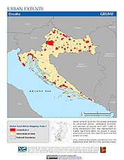 Map: Urban Extents: Croatia