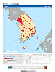 Map: Urban Extents: South Korea