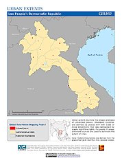 Map: Urban Extents: Laos