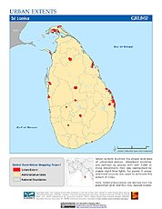 Map: Urban Extents: Sri Lanka