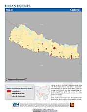 Map: Urban Extents: Nepal