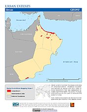 Map: Urban Extents: Oman