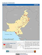 Map: Urban Extents: Pakistan