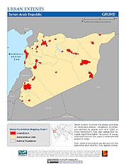 Map: Urban Extents: Syria
