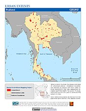 Map: Urban Extents: Thailand