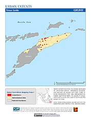 Map: Urban Extents: Timor Leste
