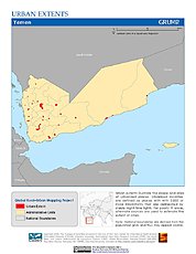 Map: Urban Extents: Yemen