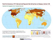 Map: Total SO2 Emissions (1971)