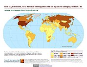 Map: Total SO2 Emissions (1972)